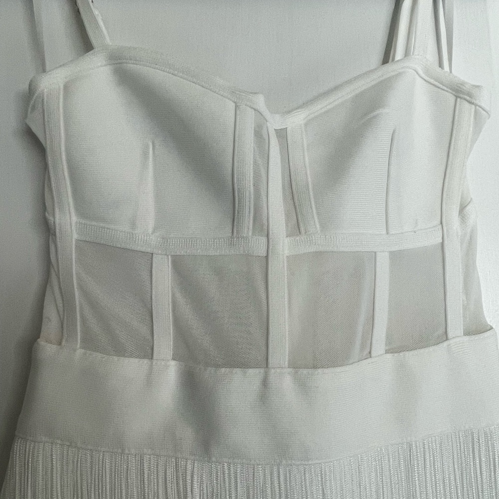White lace fringe dress - Picture 4 of 4